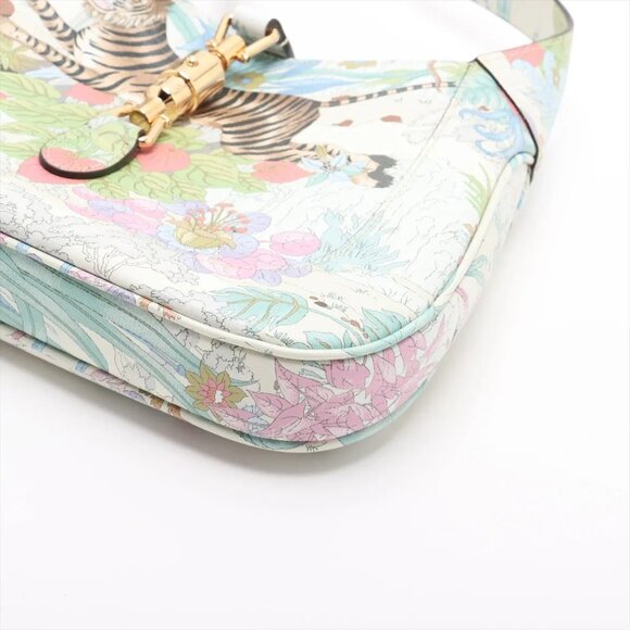 Gucci Jackie 1961 Leather Shoulder bag Multicolor 636709 - Picture 3 of 9